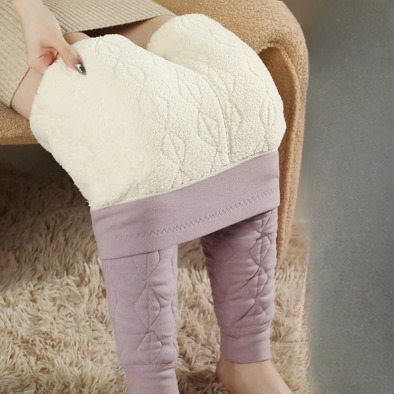 Pantaloni caldi autunno inverno ispessiti da donna Pantaloni spessi speciali Pantaloni a strati base dimagranti taglie forti TT183