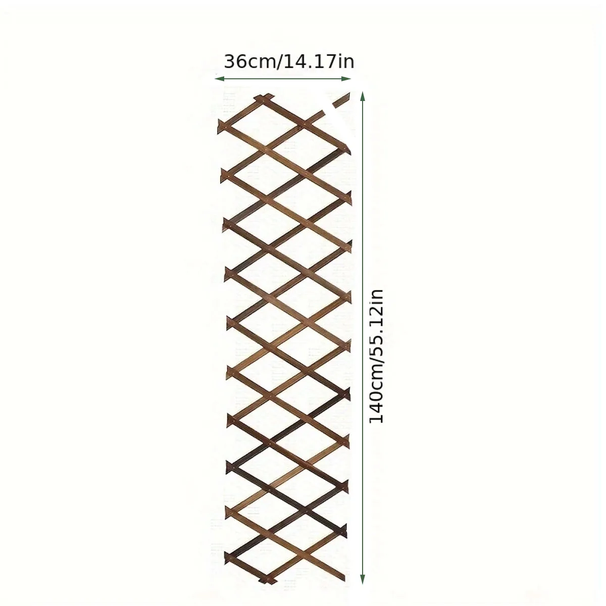 1/2 Pcs Wood Lattice Fence Panels Expandable Natural Wooden Wall Trellis Board Decorative Lattice Trelli Frame for Outdoor Plant