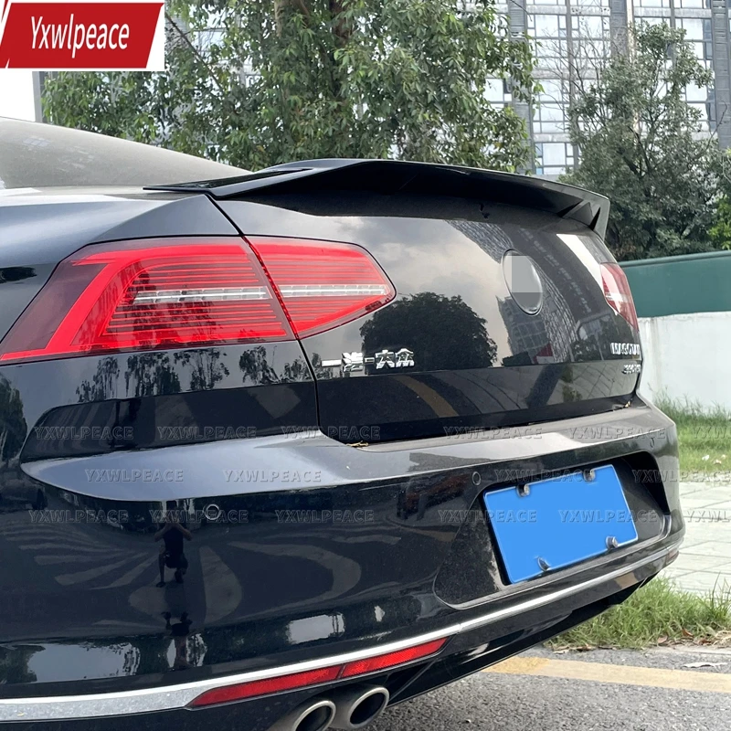 

For VOLKSWAGEN VW PASSAT B8 Spoiler 2017 2018 2019 2020 ABS Plastic Primer Color R Style Rear Trunk Lip Spoiler Car Accessories