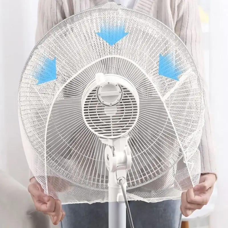 Child Baby Anti-pinch Electric Net Fan Protection Covers Kids Finger Guards Round Fan Electric Fan Cover White Black Universal