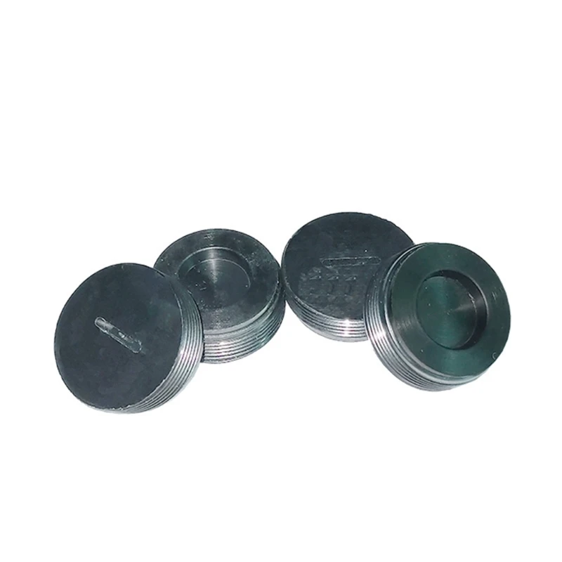 10Pcs 카본 브러시 홀더 캡 모터 브러시 커버 플라스틱 피팅 스레드 검정 24mm 외경 8.5mm 두께