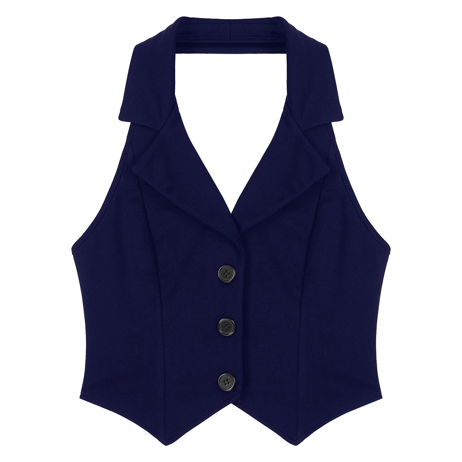 Women\'s Vests Halter Neck Office Ladies Crop Tops V-Neck Formal Elegant OL Waistcoat Suits Vest Business Work Wear Mujer