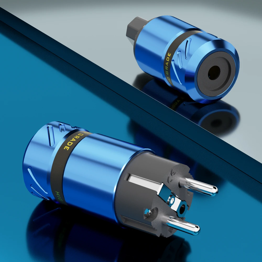 Aluminum Alloy Rhodium Plated C15 Power Plug