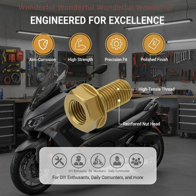 4Pcs Anti-Crash Motorcycle Windscreen Visor Inner Bolts Premium Alloy Durable Fasteners for Motorbike Modification Replacement