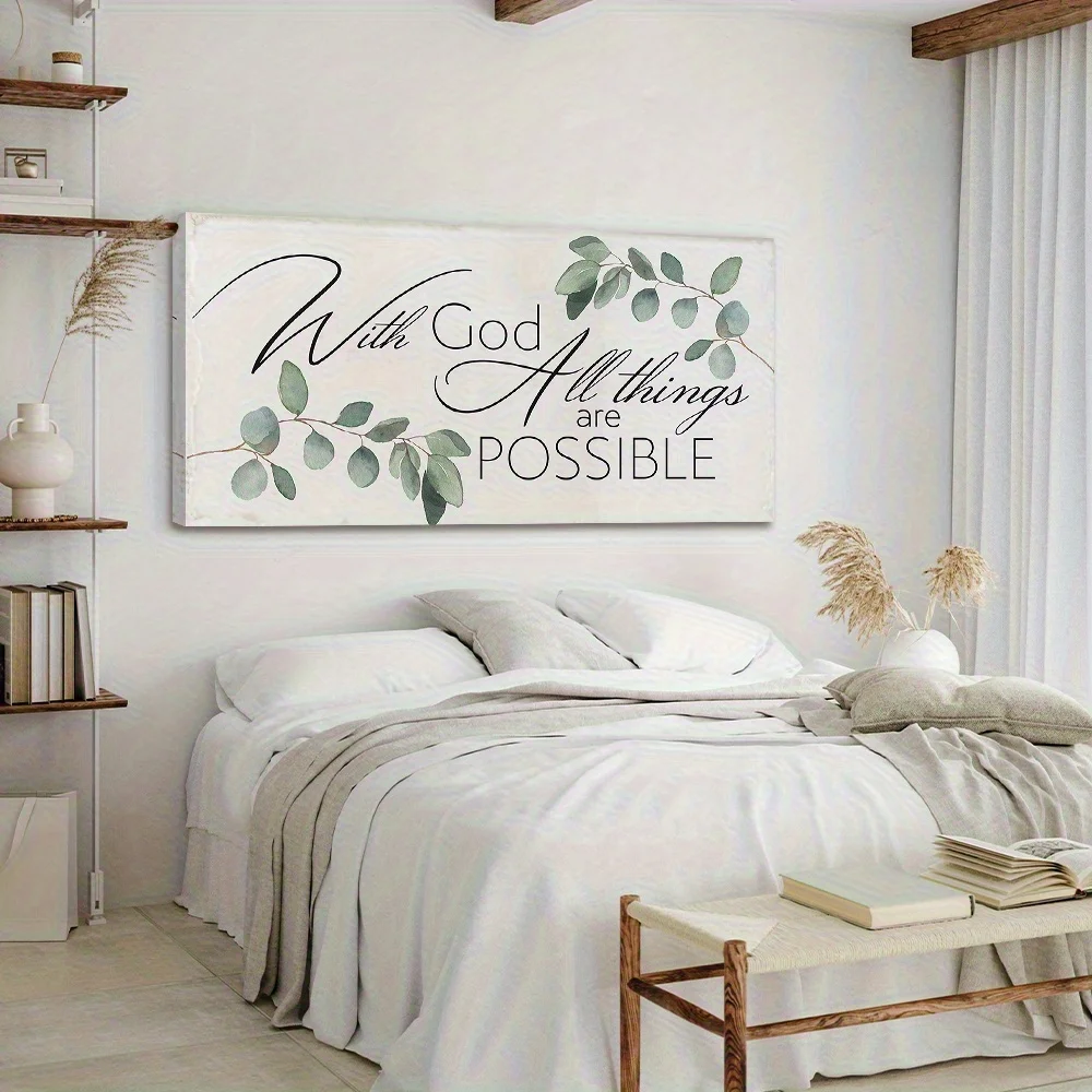 1 piece of modern religious inspired wall art canvas print - 