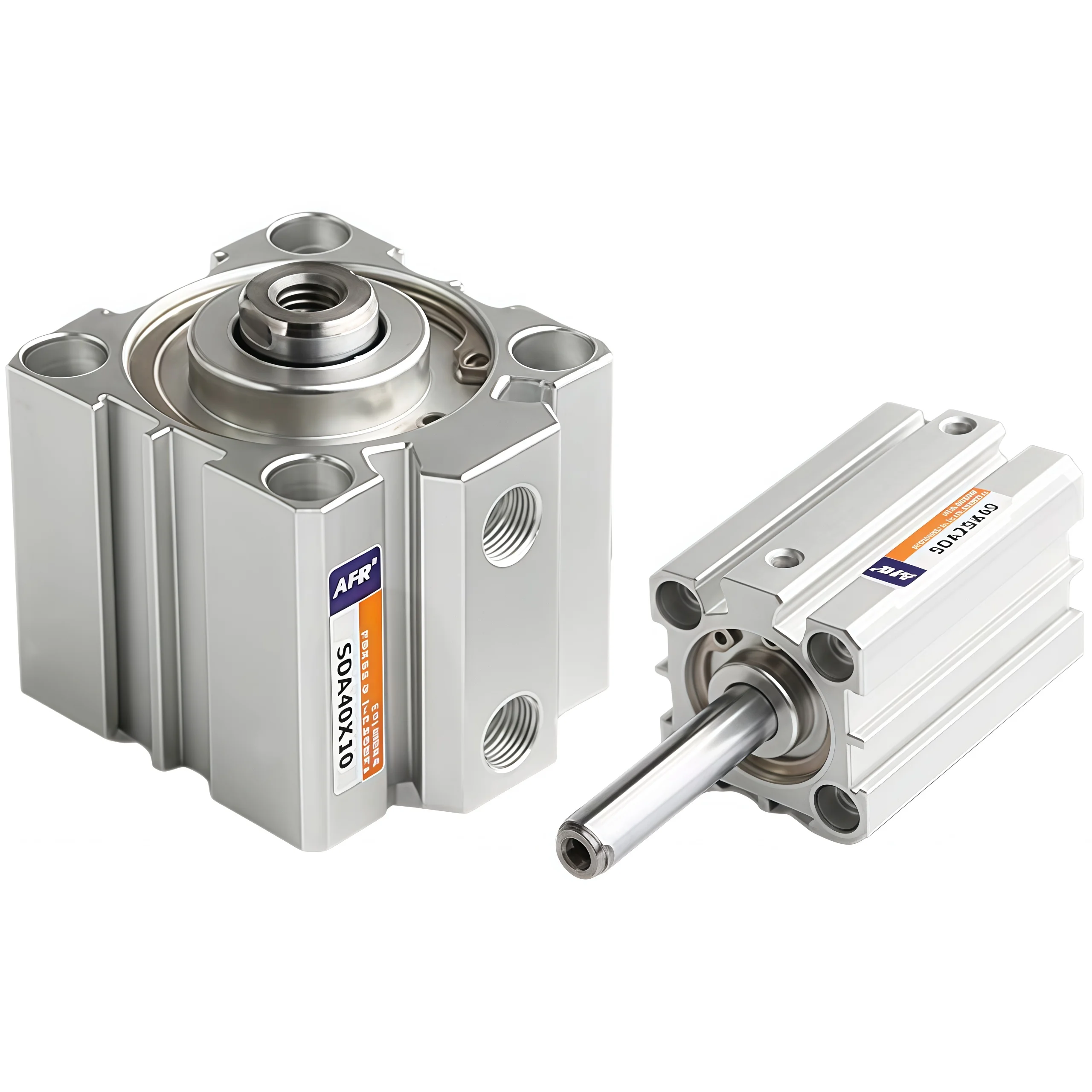 

SDA Compact Pneumatic Cylinder Double Acting Thin Air Cylinder 12/16/20/25/32/40/50/63/80mm Bore 5-100mm Stroke Piston Cylinder