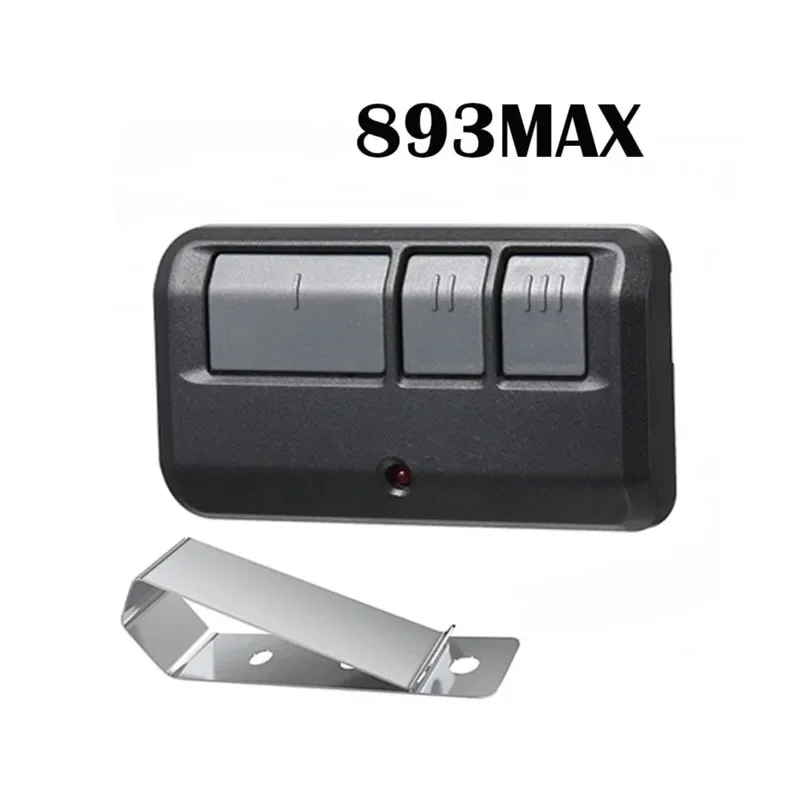 893MAX Universal Garage Door Remote Control with Metal Clip 315MHz 3 Buttons for LiftMaster Chamberlain Sears Craftsman Opener