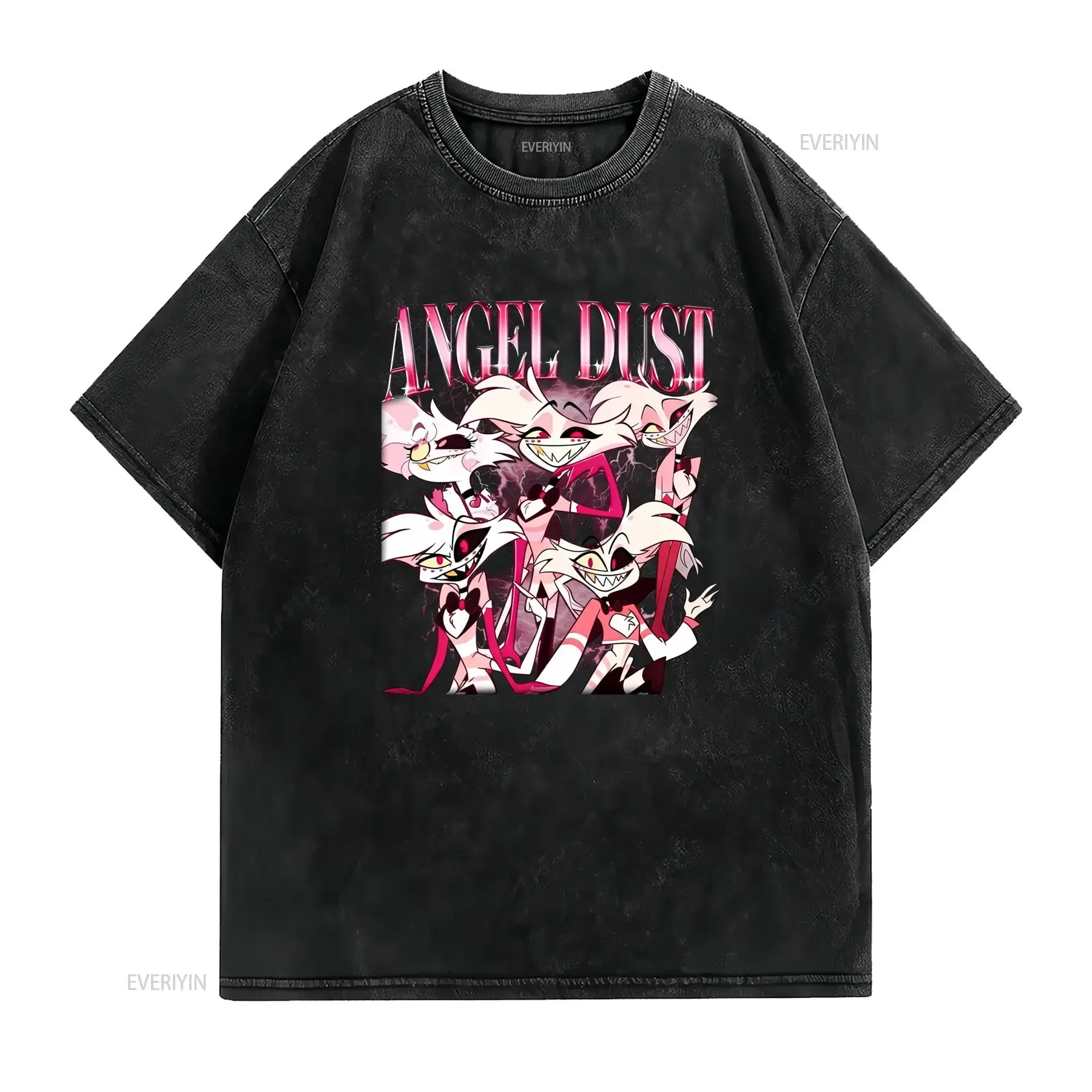 T shirt Nowa avec Imprimé Angel Dust Haz B Col Rond Décontracté Tailles S à 3XL Légèrement Élastique Idéal pour Toute vintage