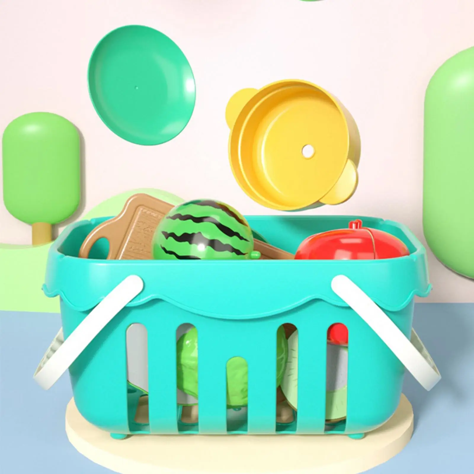 food Toy Vegetables and Fruits Toys, Play House Toys Food Cutting Toys, for Holiday Gifts