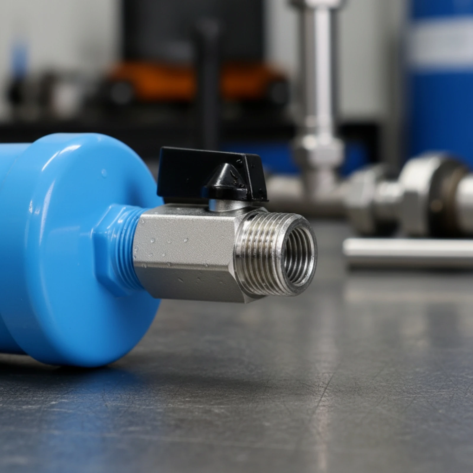 Vanne de purge automatique compacte pneumatique industrielle pour techniciens