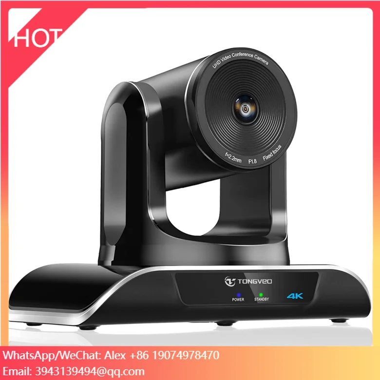 

Профессиональная PTZ-камера Tongveo UHD 4K для видеоконференций с автотрекингом, 5-кратным зумом и управлением жестами