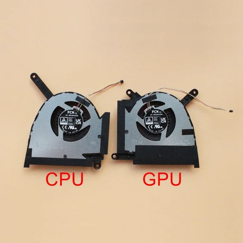 New Laptop CPU GPU Cooling Fan For ASUS TUF Dash F15 FX517ZC FX517ZR Cooler 13NR0990T01021 13NR0990T02021 RTX3060 RTX3070 DC12V