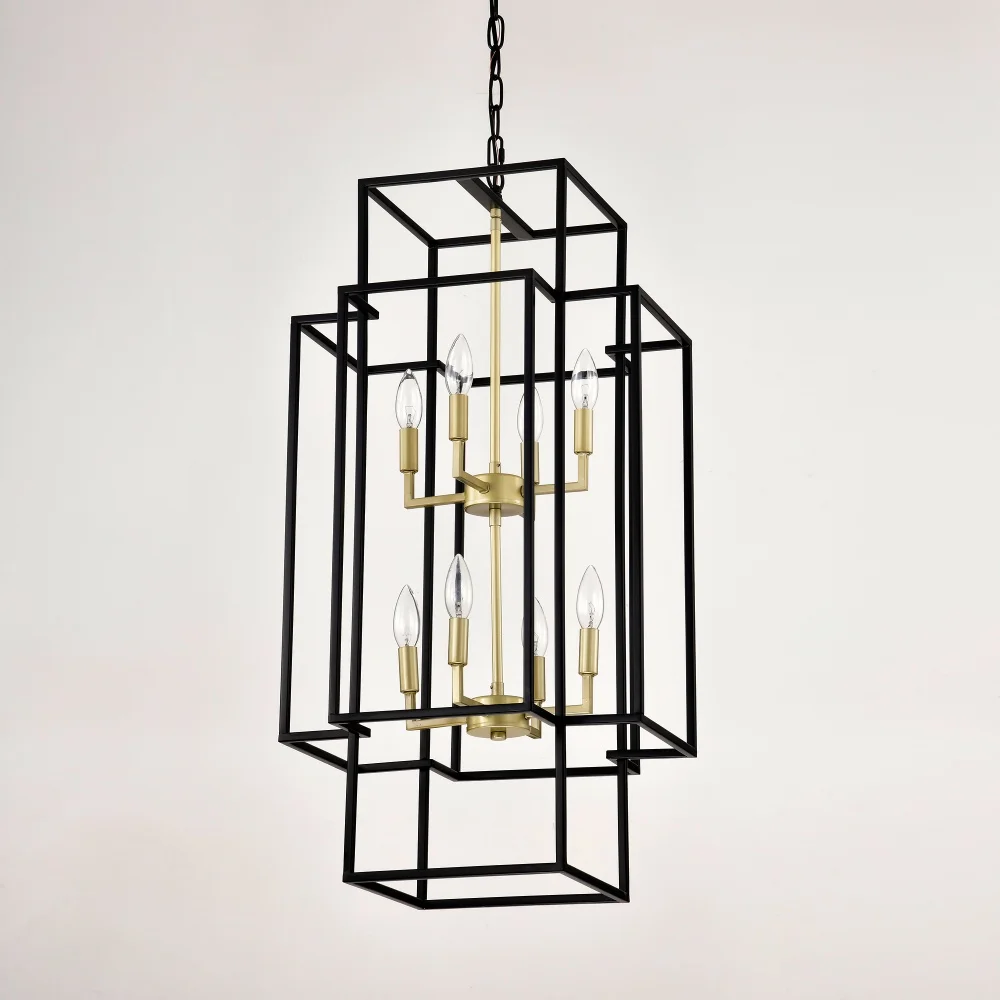 

8Light металлический фонарь подвесной светильник фермерский дом регулируемая подвесная люстра промышленный потолочный подвесной светильник для фойе