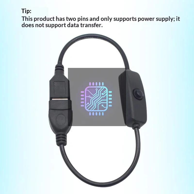 USB ON/OFF Switch Extension Cable 32cm Easy Installation for 5V LED Strip 301 501 Gadgets Electronic Repair Use