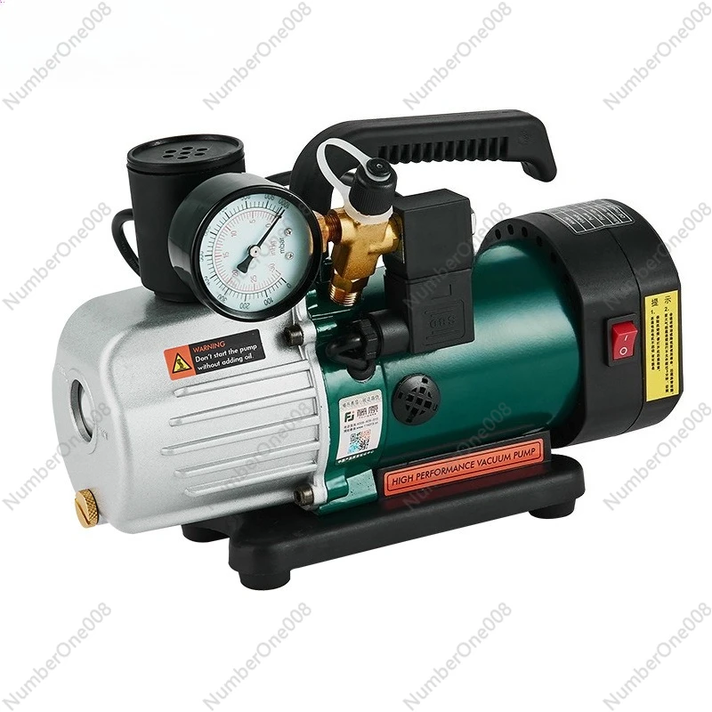 Portable Vacuum Pump, 2-Stage Rotary Vane with Brushless Motor, Lithium Battery Powered Low Noise for AC Refrigerator Repair