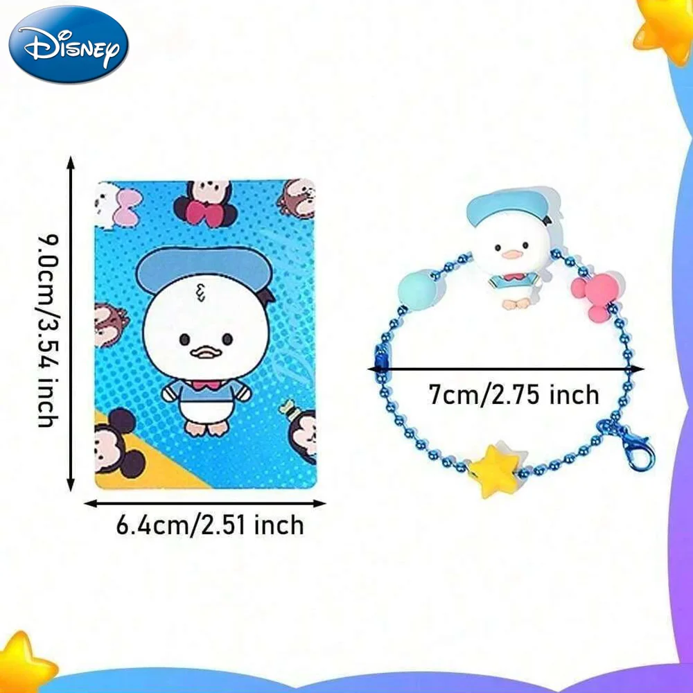 Mickey-Llavero de caja ciega con licencia oficial, Mickey Minnie Goofy Donald, bolsa ciega de PVC, regalo con dije, 1 unidad, Disney