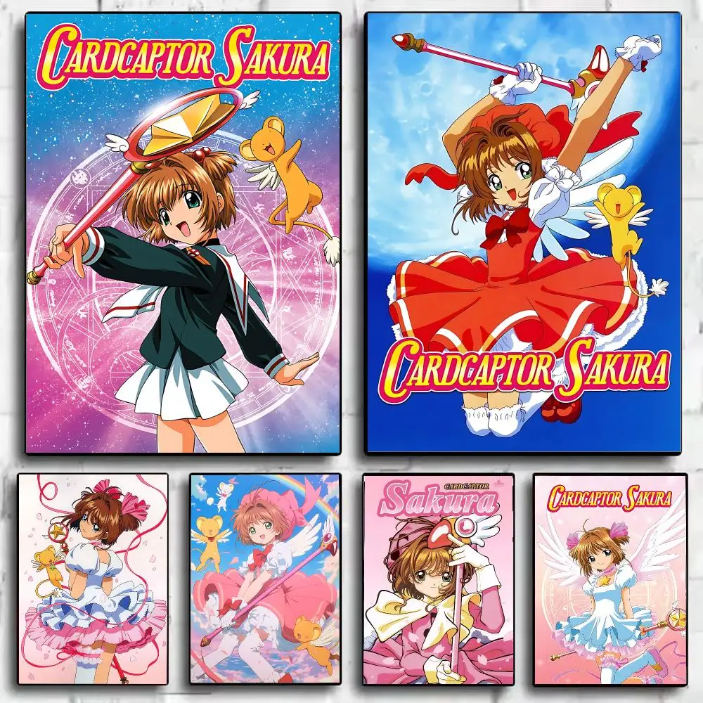 Japanese Anime C-Cardcaptor S-Sakura Poster Wall Art Print Sticker for Bedroom Living Room Dorm Office Modern Home Decor