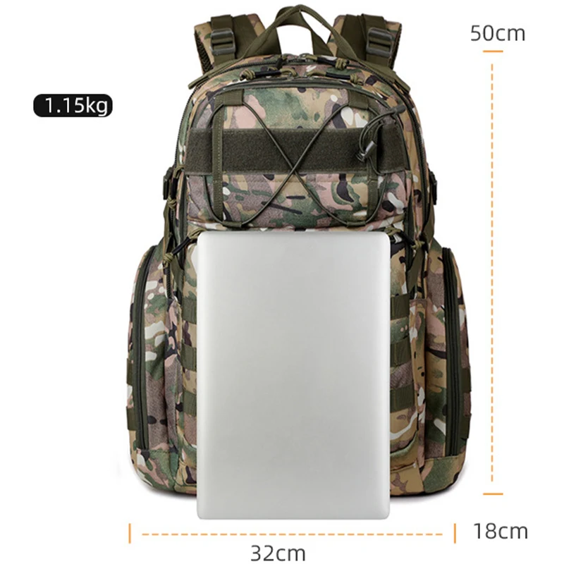Outdoor Mountaineering Backpack Commuting Equipment Assault Rucksack Travel Hiking Camping Hunting Multi-function Shoulder Bag