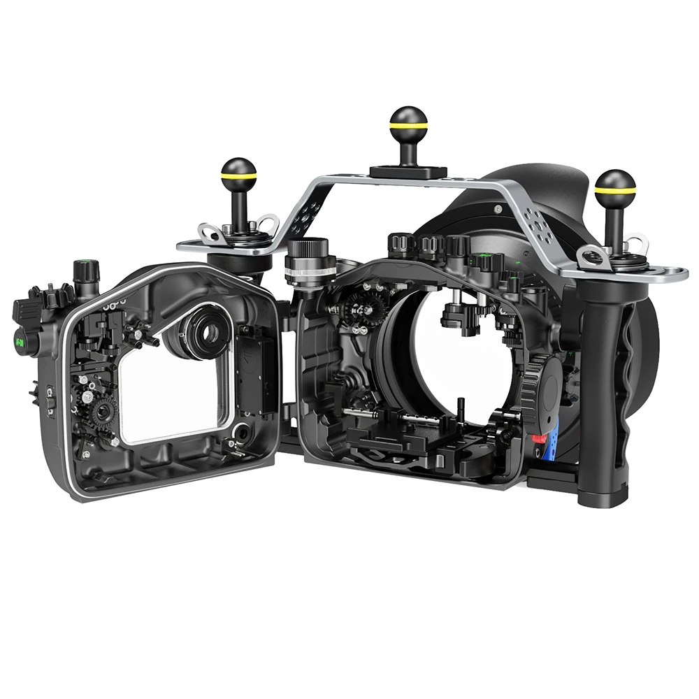 Seafrogs SF10007 Professional 100M Camera Housing Waterproof Aluminum Alloy Camera Case For Sony A7CII Diving Case