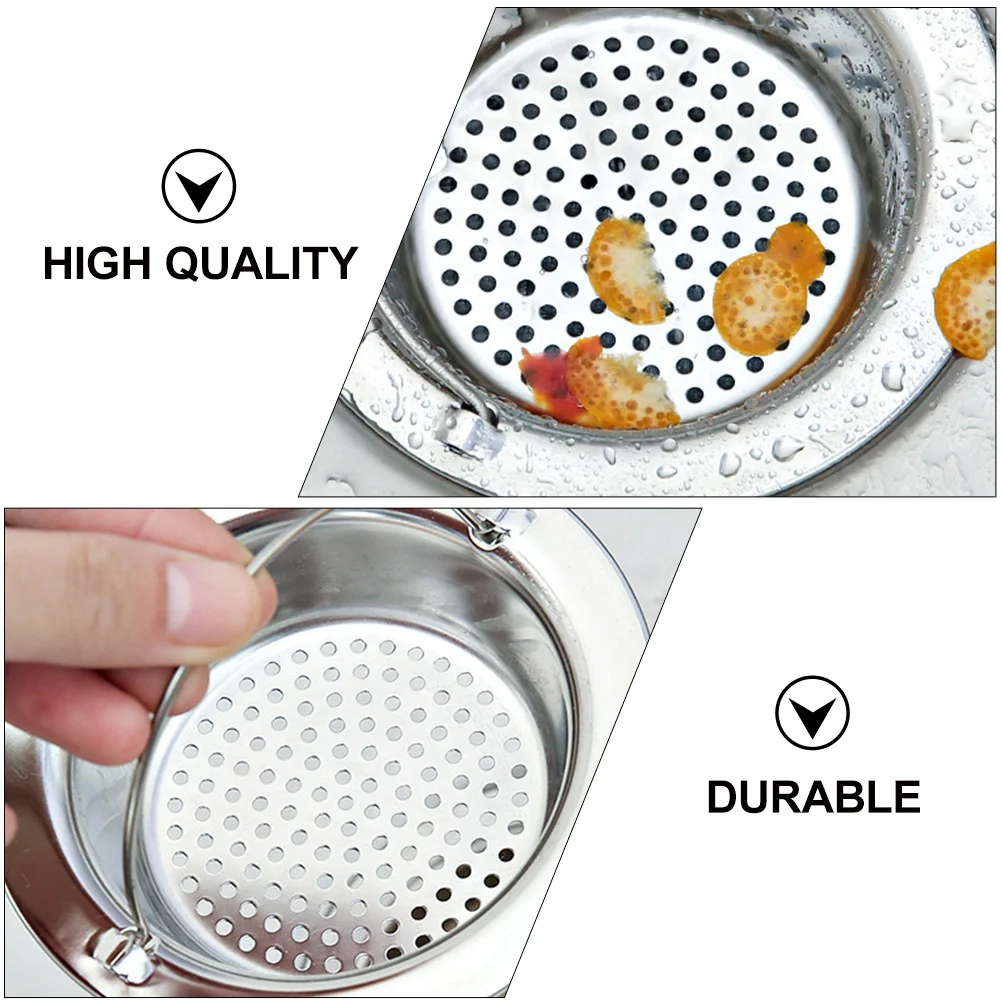 

3pcs Stainless Steel Sink Strainer Mesh For Kitchen Bathroom Drainage Food Debris Hair Catcher Household Strainers Kitchen Sink