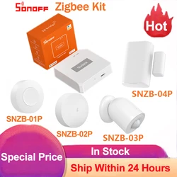 Sonoff Zigbee Bridge-P Gateway Hub SNZB01P/02P/03P/4P Zigbee interruttore Wireless sensore di temperatura e umidità movimento porta finestra