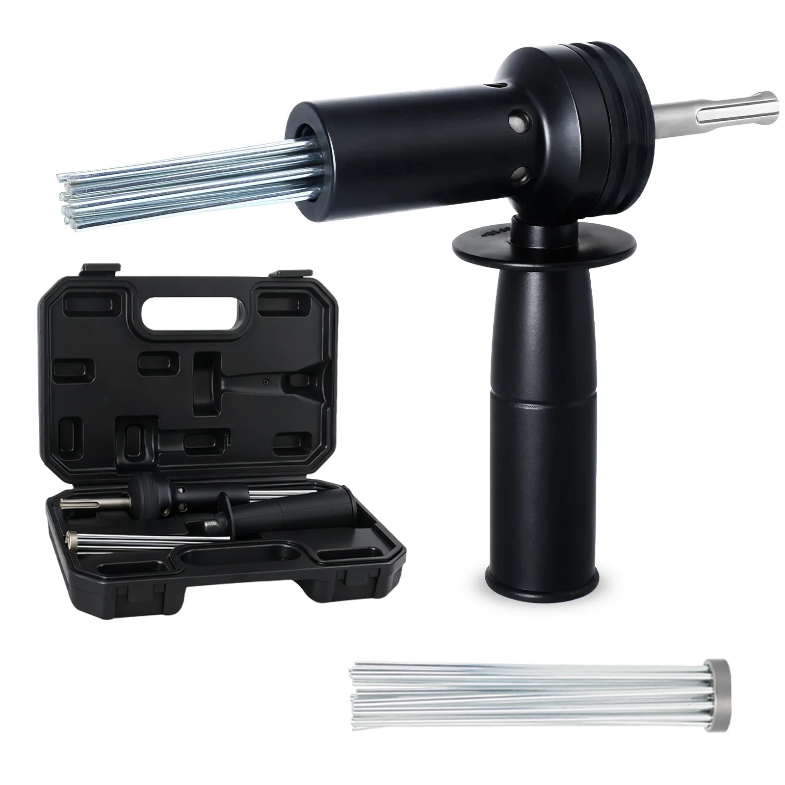 Masonry Cleaning Tool Needle Scaler 18 Needle Design Hardened Steel Construction Multi-surface Cleaning Tool Random