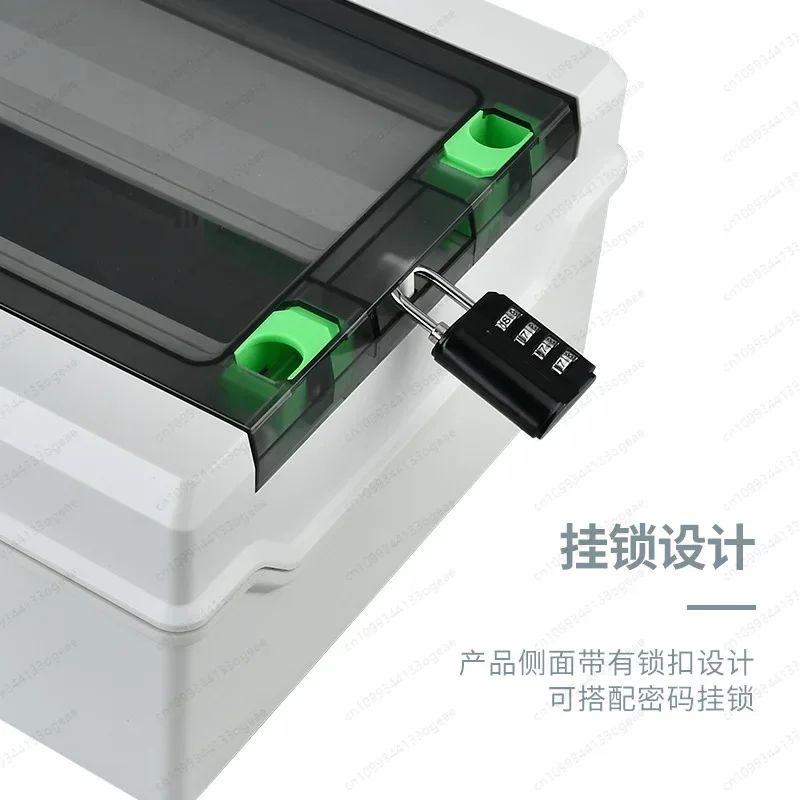 IP65 Waterproof ABS Distribution Box Surface Mount Outdoor Household MCB Circuit Breaker Box 2-24 Way Power Empty Junction Box
