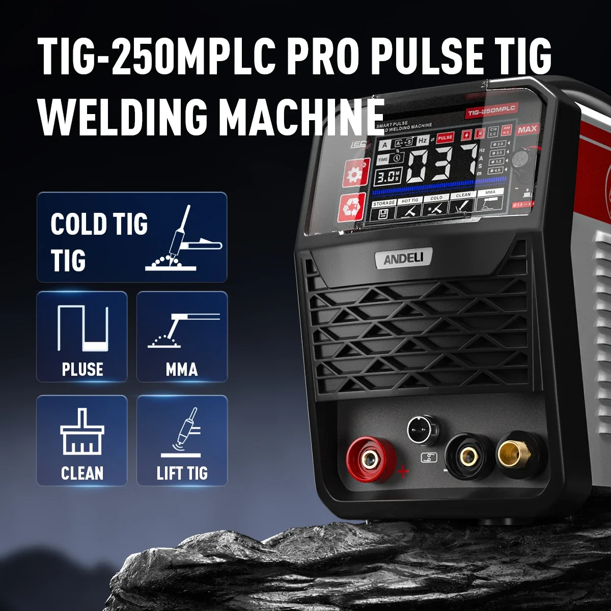 YYHC2024 New Arrival TIG-250MPLC  110V/220V TIG MMA CLEAN COLD  WITH Remote Control Torch  Multifunctional Welding Machine