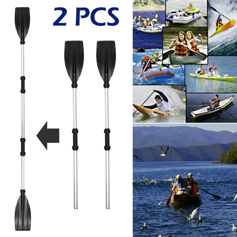 1 Pair Kayak Paddles Heavy Duty Aluminium Alloy Kayak Oars Adjustable Length Detachable Portable Paddles for Inflatable Kayaks image 6