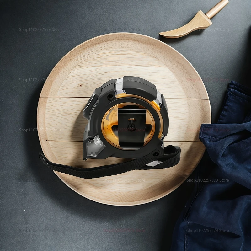 Self-locking Thickened Steel Tape Measure Heavy Duty Wear-resistant Portable Ruler for Home Construction Carpentry