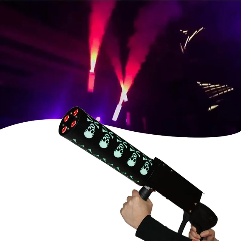 Led Co2 Gun Led Stage Light CO2 Machine Jet Stage Effect Handhold Co2 Gun DJ Equipment Co2 DJ Gun Led Ghost Gun Halloween Party