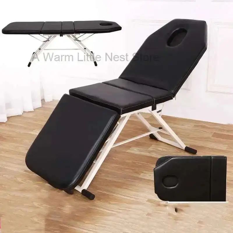 

Aesthetic Stretcher Beauty Folding Bed Professional Chair Salon Portable Massage Treatment Maca Portatil Tattoo Furniture JGY