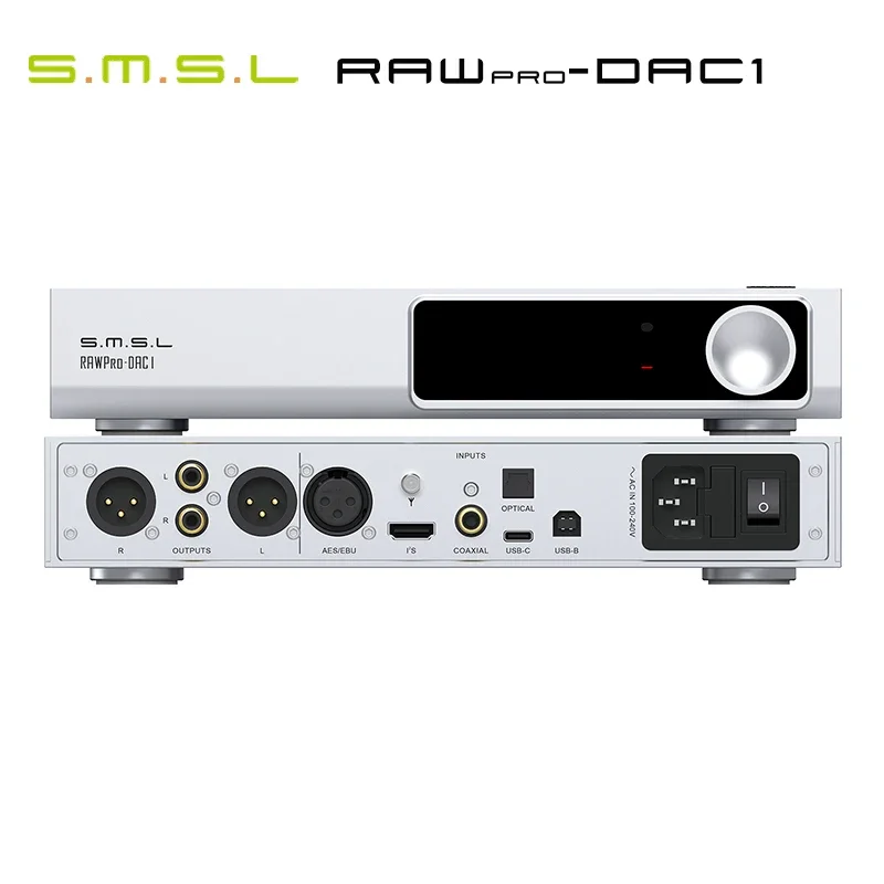 SMSL RAWPro-DAC1 فك MQA MQA-CD ES9039MSPro بلوتوث 5.1 دعم LDAC DSD512 PCM 32Bit/768 كيلو هرتز DAC1 RAW PRO DAC1