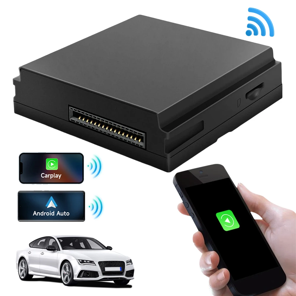 

Беспроводной автомобильный Android декодер CarPlay Plug and Play BT WiFi для Mercedes Benz A B C E ML Class CLA NTG4.5