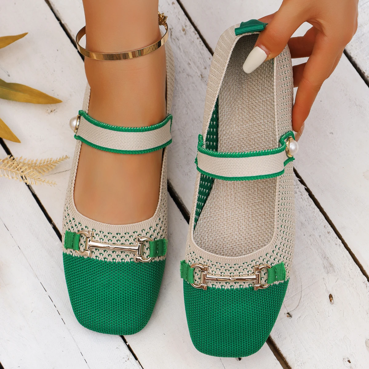 

Women Flats Shoes Square Toe Mary Jane Shoes for Women Casual Comfortable Retro Sneakers Women Summer Fashion Elegant Loafers