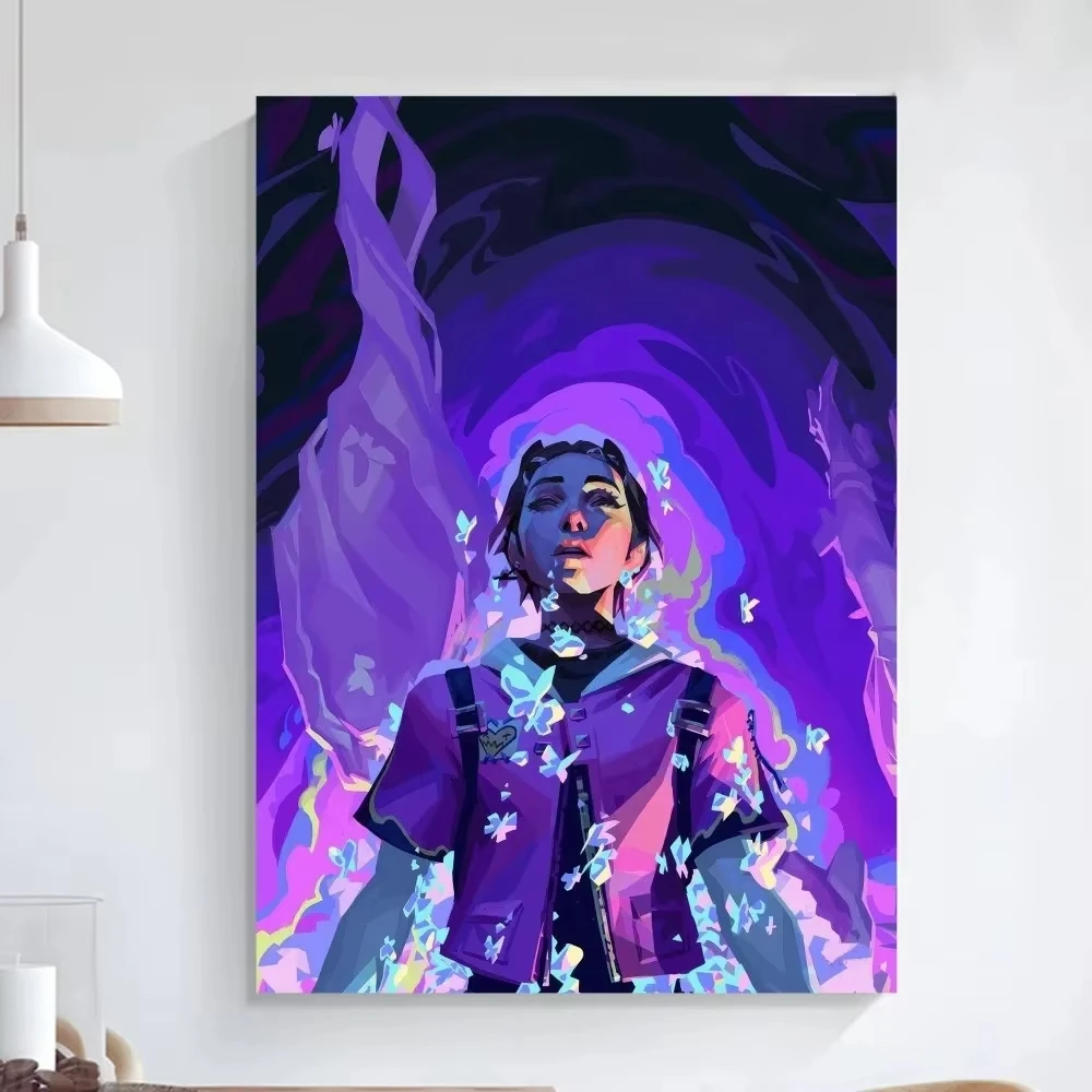 AA Clove Valorant Game Poster Art Self-adhesive Small Poster HD Quality Poster Wall Art Canvas Painting Study Wall Decoration