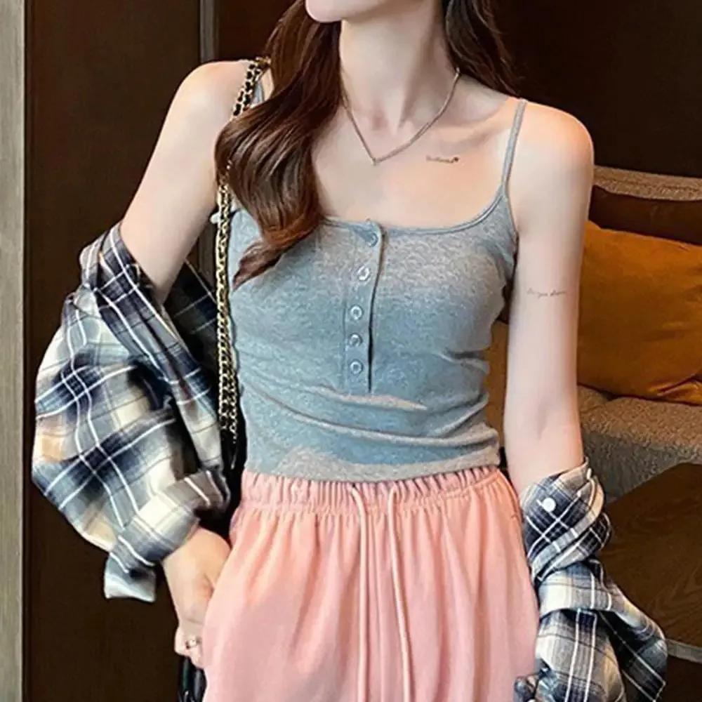 لطيف Y2k الصيف عارية الذراعين المحاصيل الأعلى محبوك تانك القمم أكمام اقتصاص سترة النساء قمم بارد فتاة الإناث Clothing244