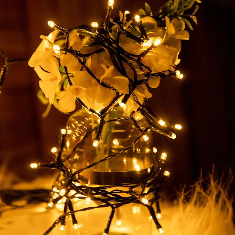 Solar String Lights Outdoor Waterproof Fairy Lights String 8 Mode for Home Gardens Wedding Party Outdoor Tree Decorations