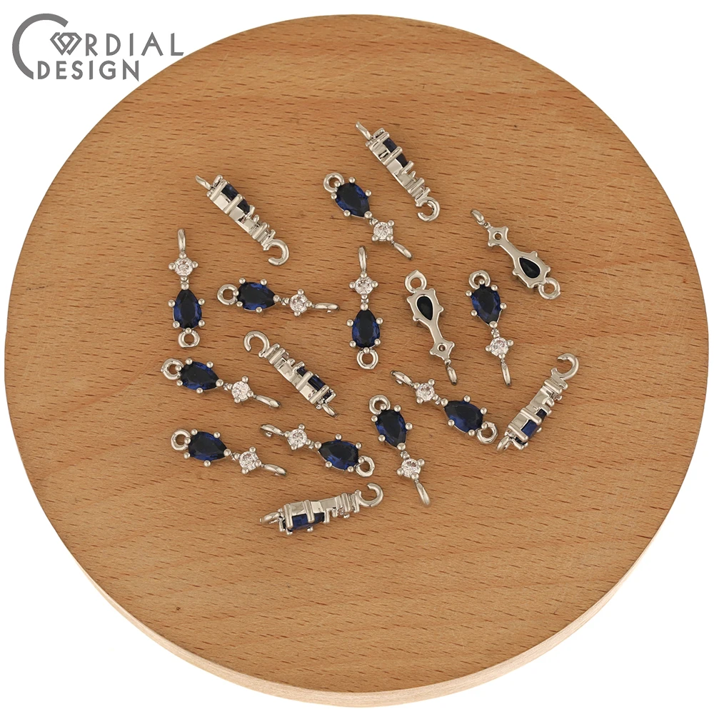 Hartelijke Ontwerp 100Pcs 5*18Mm Cz Connectors/Oorbellen Accessoires/Hand Gemaakt/Drop Shape/bedels/Diy/Sieraden & Components