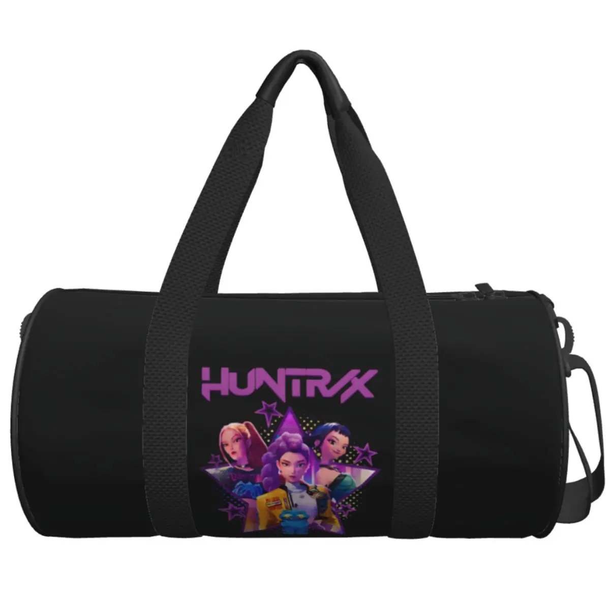 

Kpop Demon Hunter Huntrix Girls Gym Bag Luggage Sports Bags Couple Printed Large Cute Fitness Bag Weekend Handbags