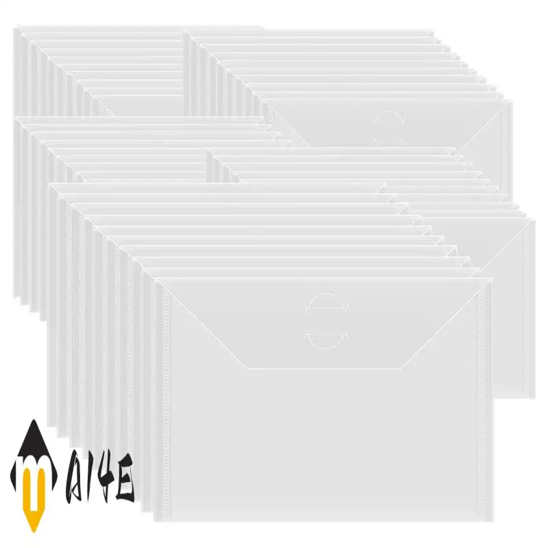 

7X5in Storage Envelopes,Resealable Plastic Envelopes Pockets Storage Bag For Clear Stamp,Die Cuts,Scrapbook Paper