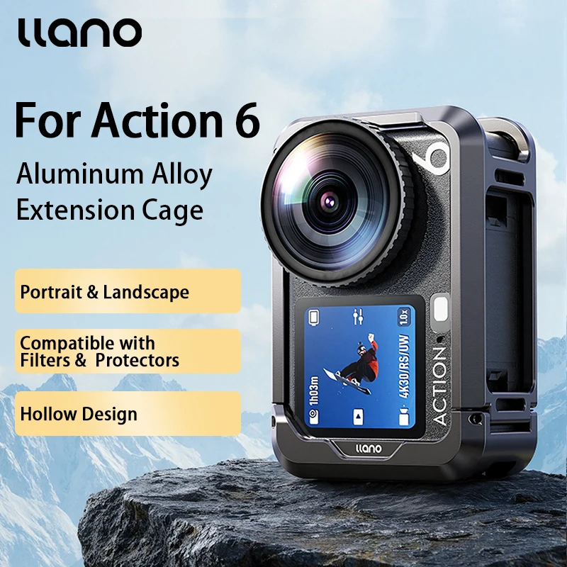 �y�Z�[�����zllano �S�������A�N�V�����J�����P�[�W DJI Osmo Action 6 �X�|�[�c�A�N�V�����J�����p �}�E���g�P�[�W �J�����A�N�Z�T���[ �ی�P�[�X
