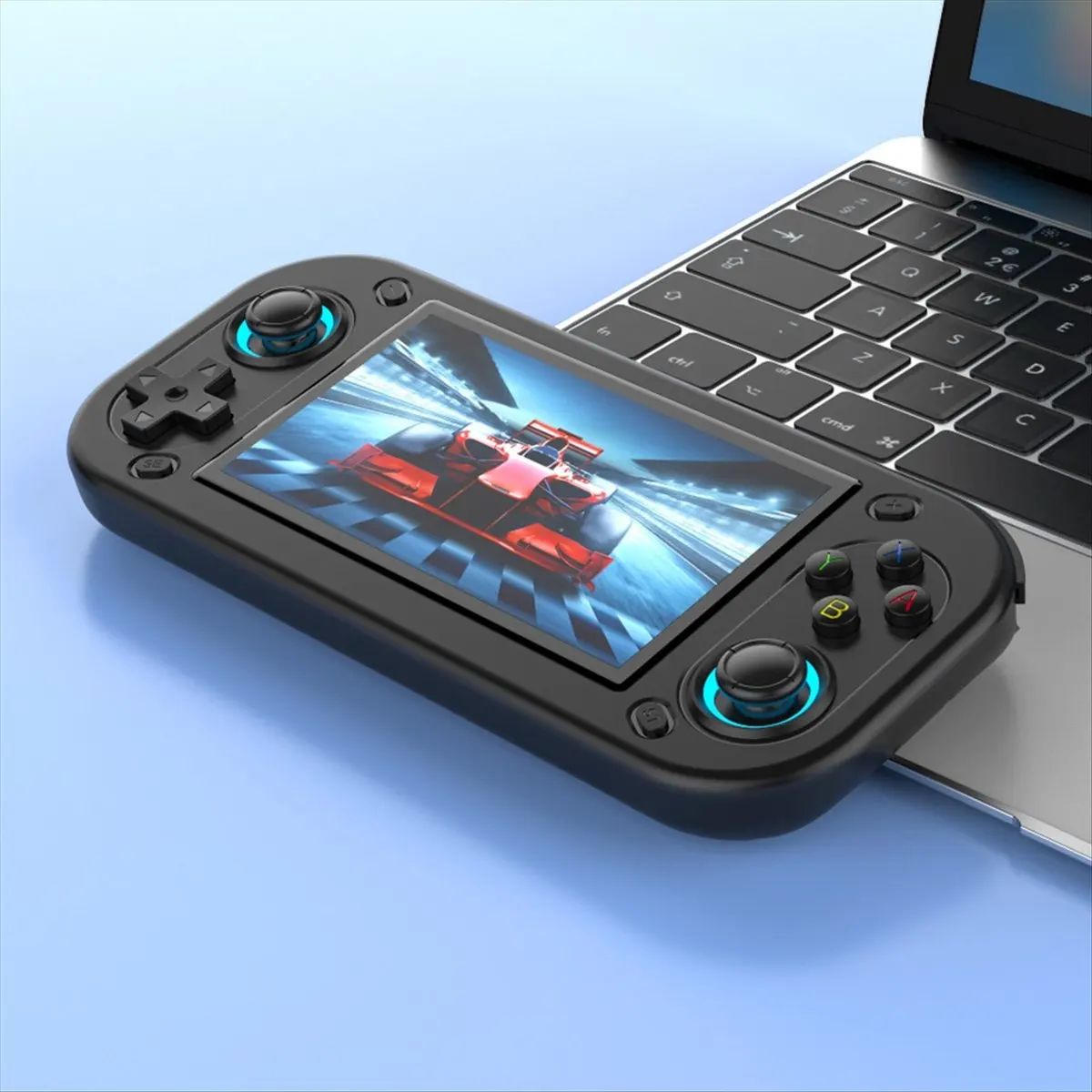 Top Sale R43S Retro Handheld Video Game Console 4.3Inch Screen -Compatible Out Portable Pocket Video Player 64GB Games Black
