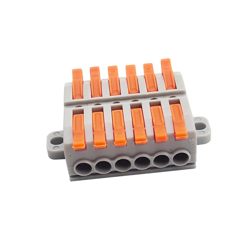 Universal Cable wire Connectors KV226-6P TYPE Fast Home Compact wire Connection push in Wiring Terminal Block