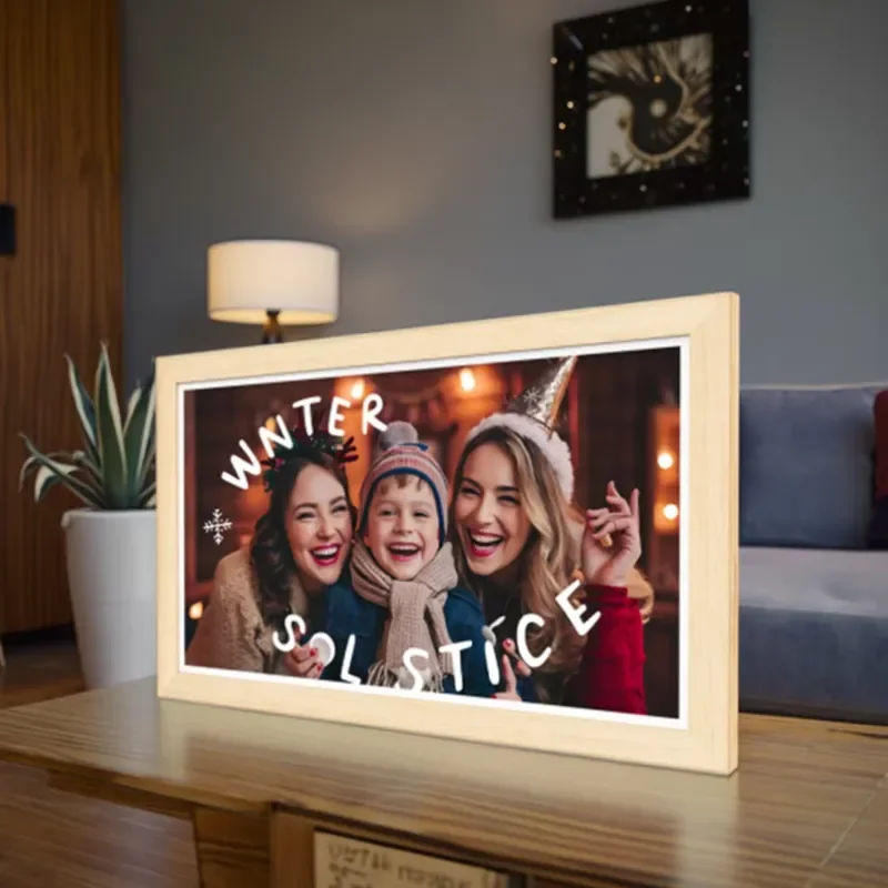 Wooden 24inch FHD Lcd Digital Picture Frame Wifi Cloud Digital Photo Frame Emote Control Smart Share MP3 MP45 Videos