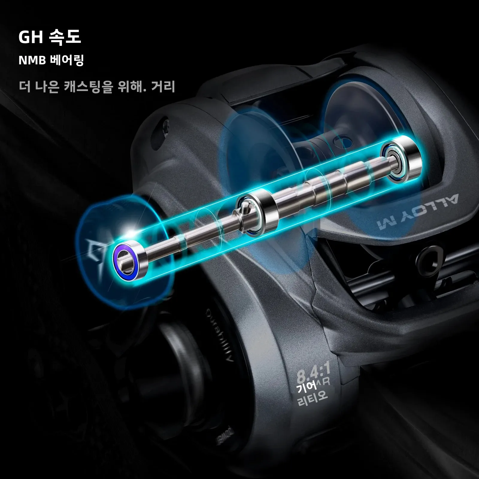 Piscifun 합금 M 금속 베이트 캐스팅 릴 10KG 22LB 최대 드래그, 고속 및 ... - 4