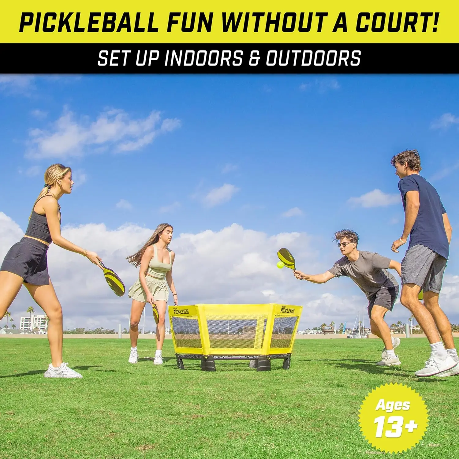 Pickle 360 Set permainan bola Paddle-pilih asli atau Hardcourt - Pickleball tanpa Lapangan