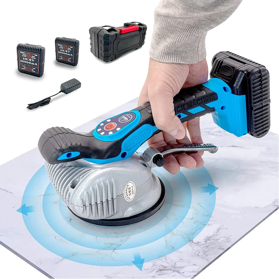 2025Tile Vibration Machine 10,000mAh Automatic Tile Leveling Tiling Machine 6 Speed Handheld Tile Tiler Vibrator 15,000VPM
