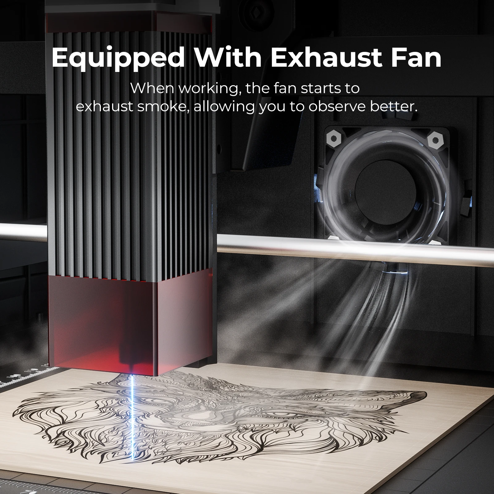 ACMER K1 0.01mm Sealed Laser Engraving Machine Easy Operate Excellent Security High Precision For Hobbyists And Professionals