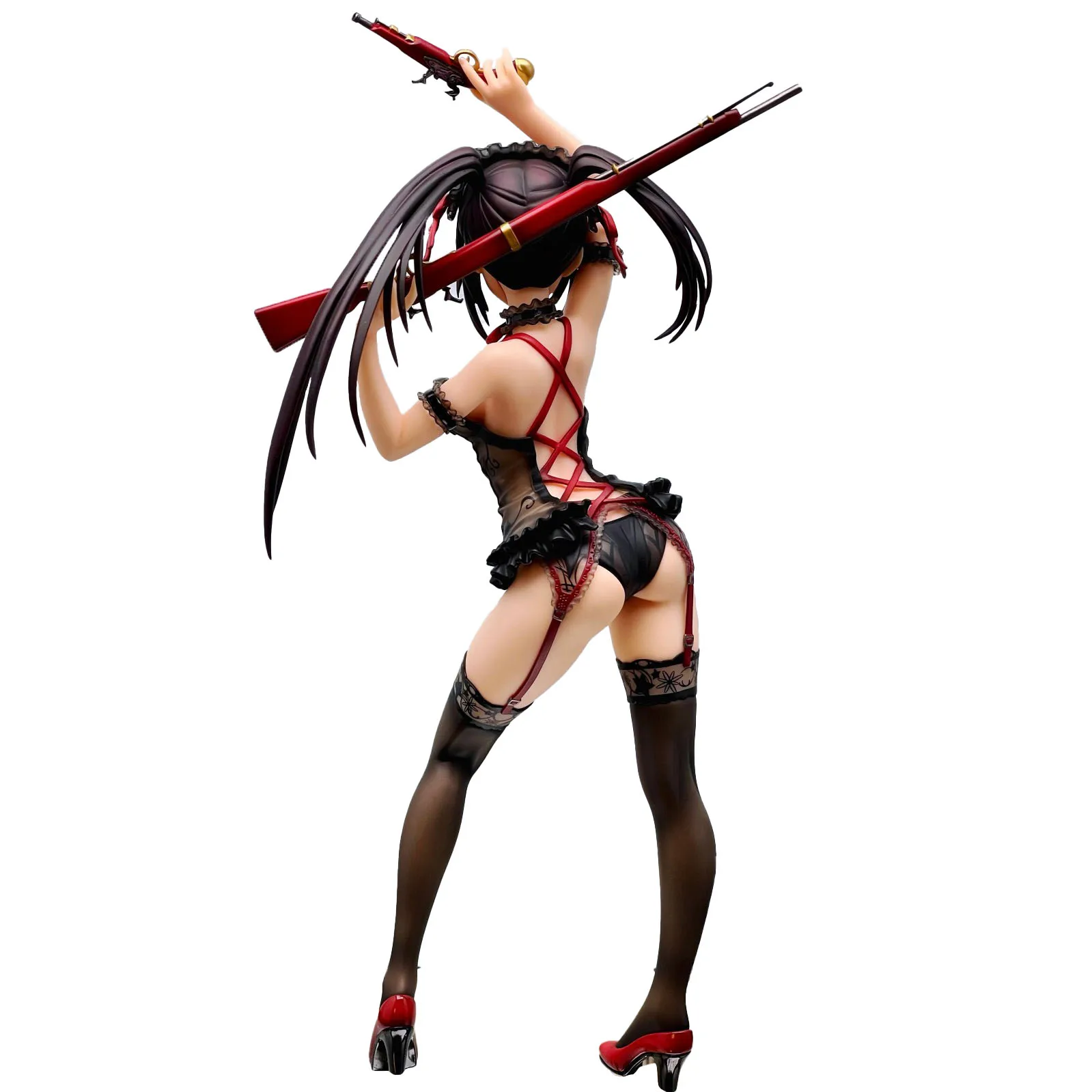 In Stock Original Alphamax Date A Live Tokisaki Kurumi Lingerie Ver  Black Color Anime Figure Action Figure Model Decoration